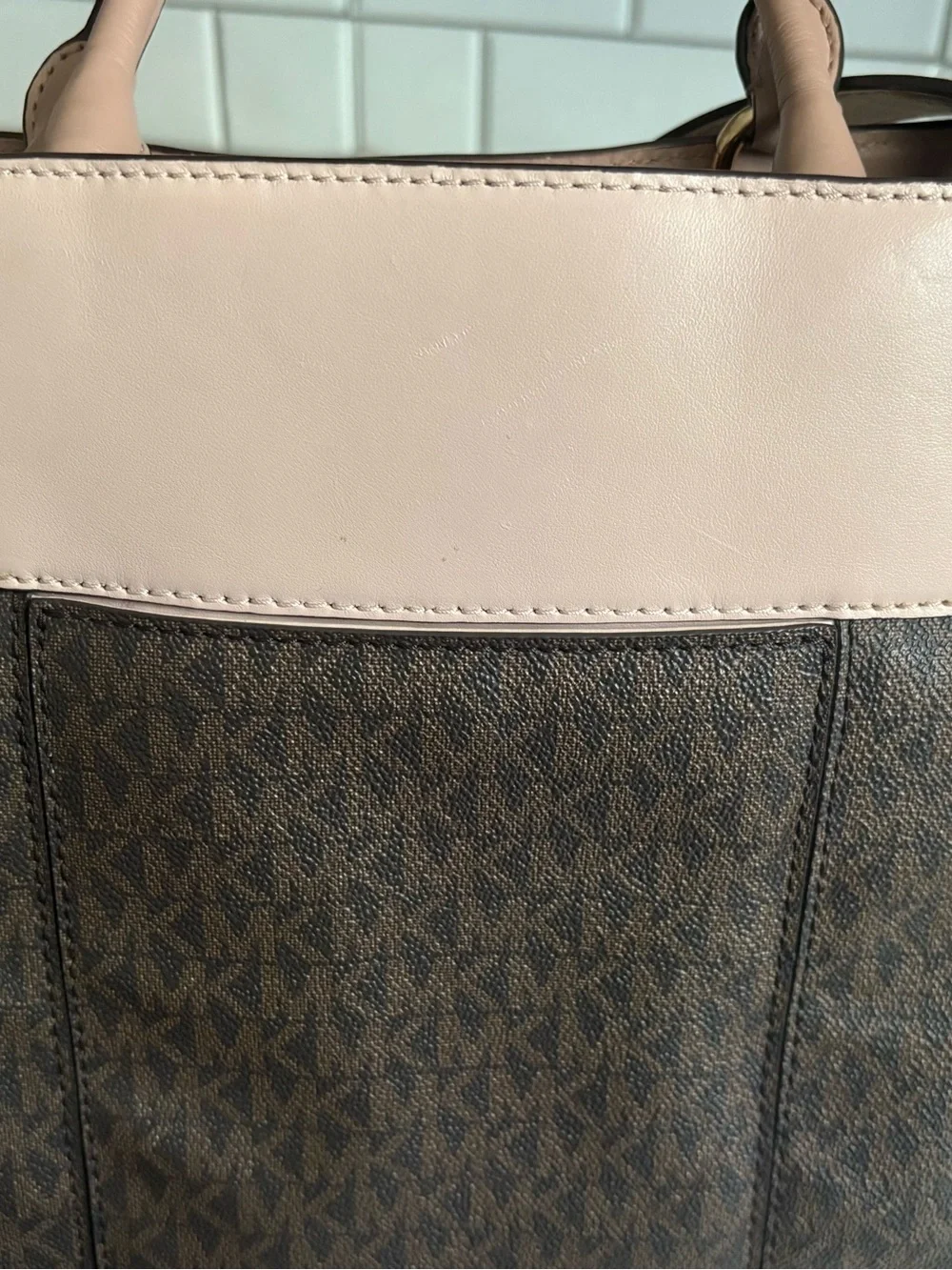 Michael Kors Gramercy Large Logo Satchel Bag